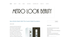 Desktop Screenshot of metrolookbeauty.com